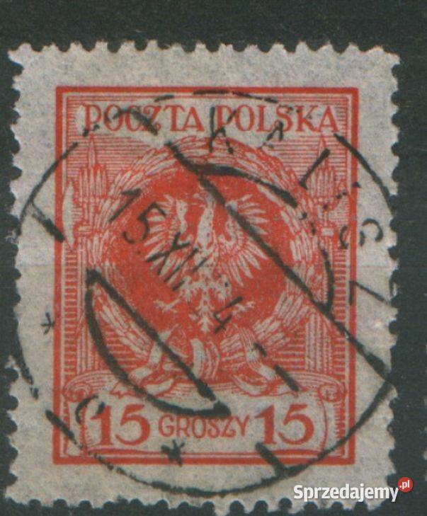 Zn PMW Fi 187 kas 1924 Kalisz Filatelistyka Antyki, Sztuka, Kolekcje śląskie Gliwice