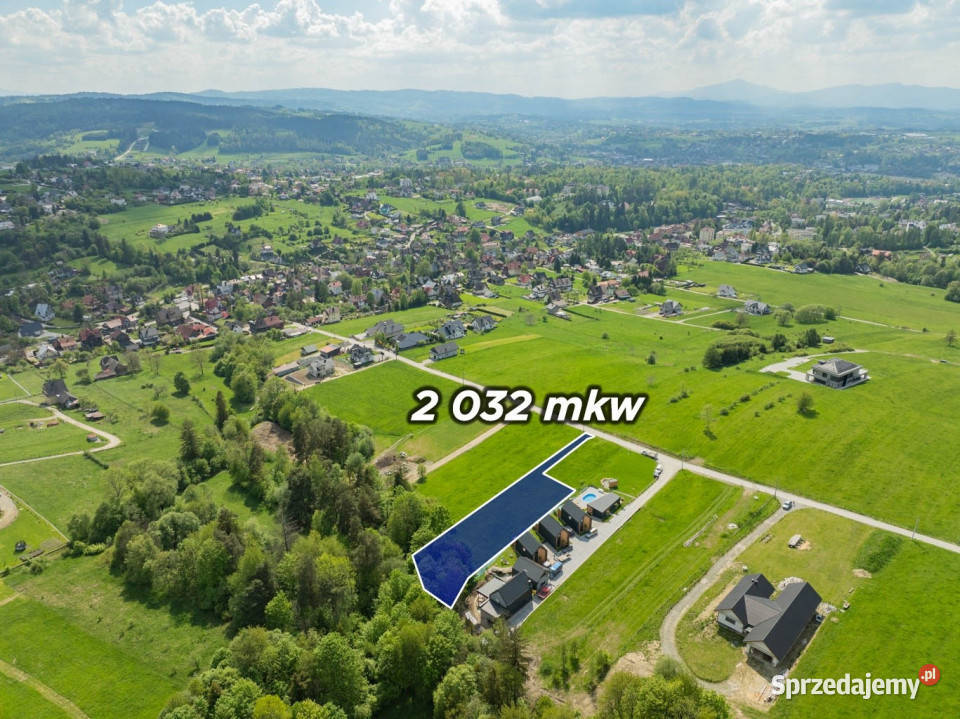 Działka budowlana 2032m2 RABKAZDRÓJ Słone małopolskie Rabka-Zdrój