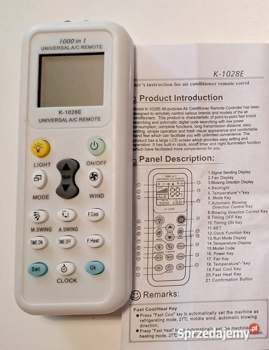 Uniwersalny programowany pilot do każdej małopolskie Kraków
