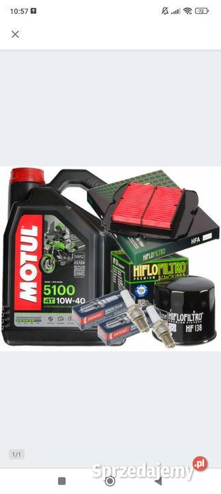 SUZUKI SV650 1000 03 ZESTAW OLEJ MOTUL 4L FILTRY Racibórz