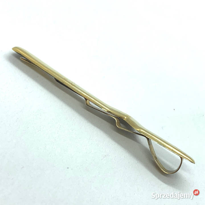 Złota SPINKA do krawata 14K cudowna GUSTOWNA złote Warszawa