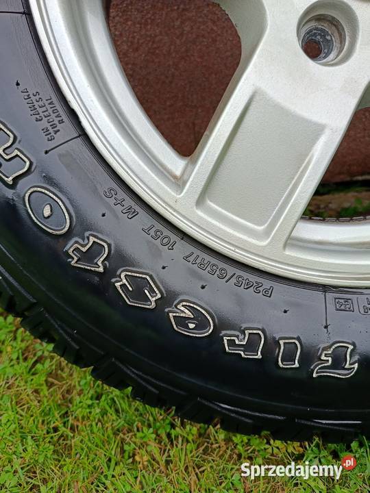 5 x alufelgi 17 Jeep 5x127 z oponami AT Domaradz