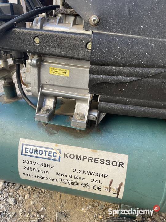 Kompresor 24 l eurotek Przeginia sprzedam