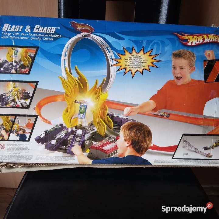 Hot Wheels Blast Crash Zestaw Tor Samochodowy z Plastik  kujawsko-pomorskie Bydgoszcz