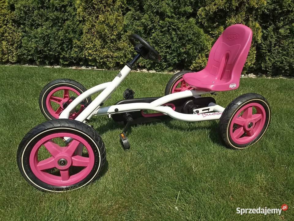 BERG Gokart na pedały Buddy biało różowy 38 lat sprzedam