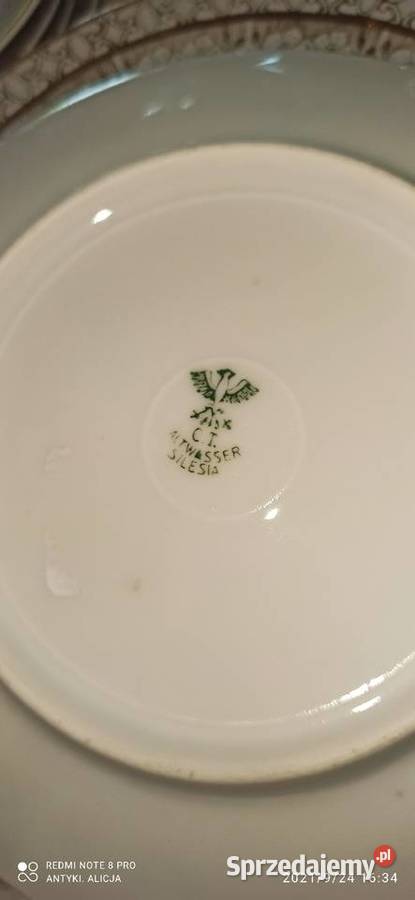 Talerzyk deserowy z manufaktury C T Altwasser pomorskie Gdańsk