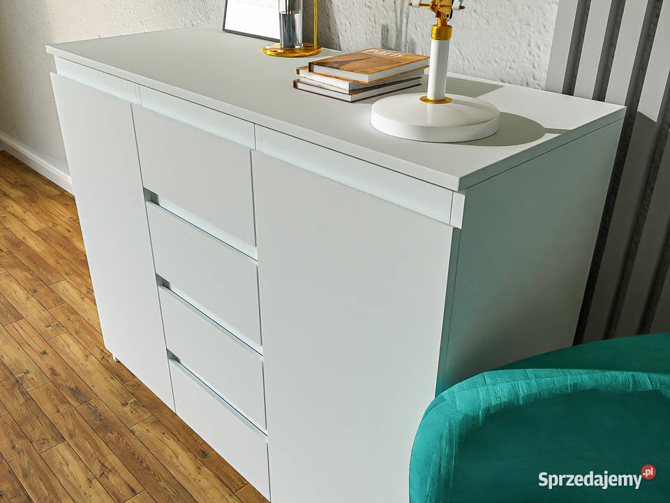 Tanio Komoda Biała Dąb Sonoma San Remo Wenge 109cm sprzedam