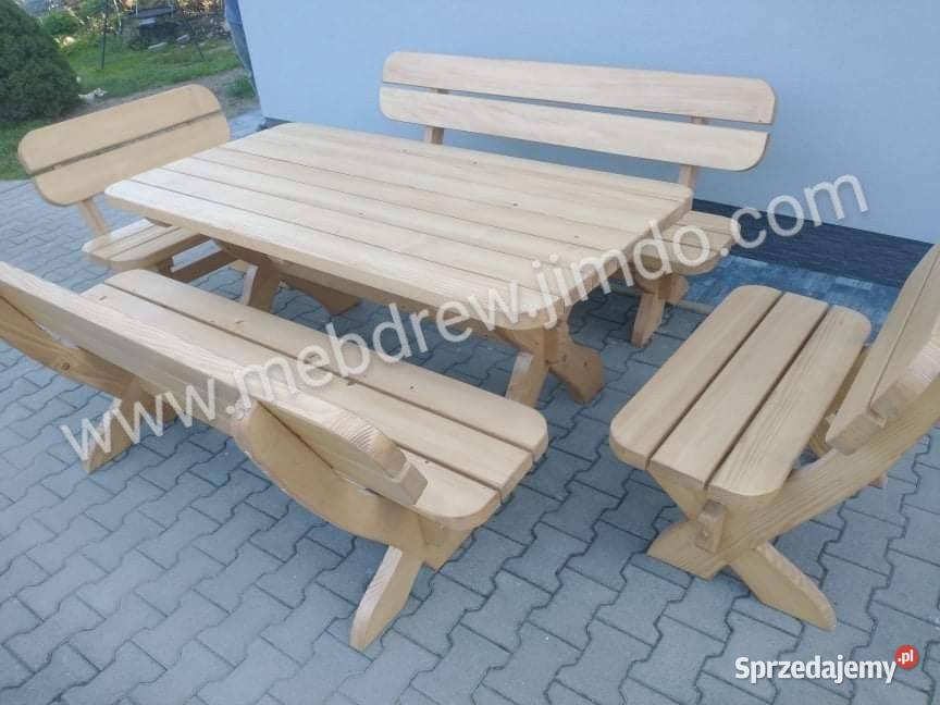 komplet ogrodowy zestaw meble ogrodowe stół Tokarnia