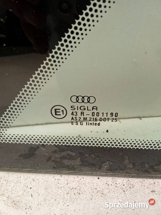 Szyba Karoseryjna Prawa Tylna Audi A6100 95 sprzedam