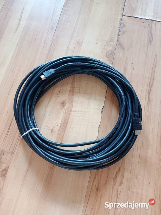 HDMI kaby przewód przedłużacz 15m czarny nowy Szczecin