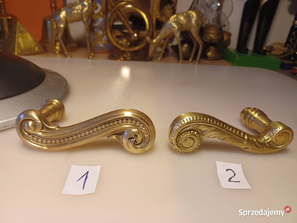 Duża klamka mosiężna do drzwi wielkopolskie Poznań
