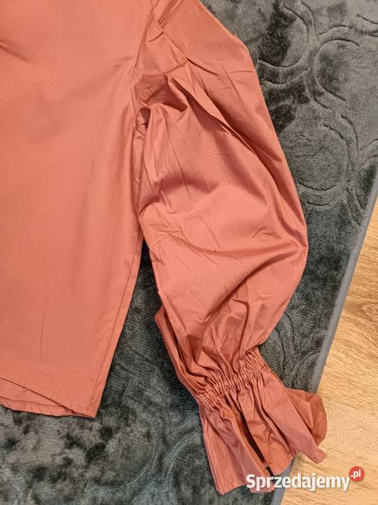 Nowa bluzka HM M brzoskwiniowa bufiaste rękawy Katowice