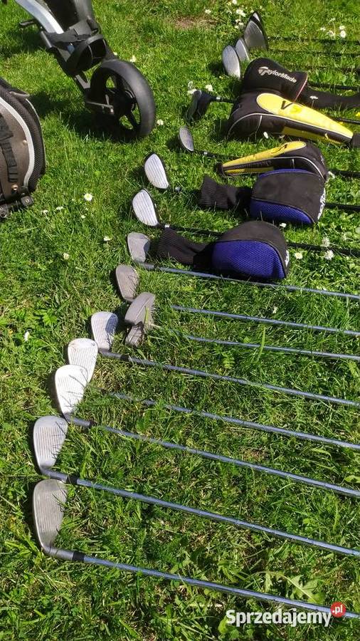 Zestaw kije golfowe torba i wózek trzy kołowy na Biała Podlaska sprzedam