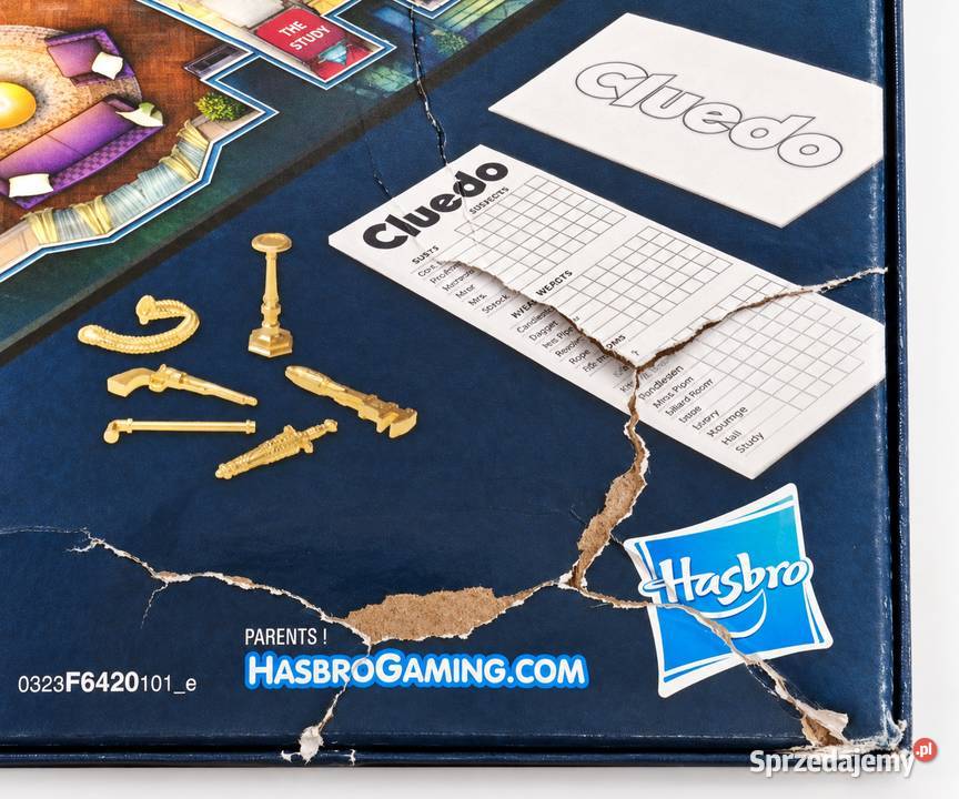 Cluedo Hasbro gra planszowa detektywistyczna 26 Papier Przeźmierowo sprzedam