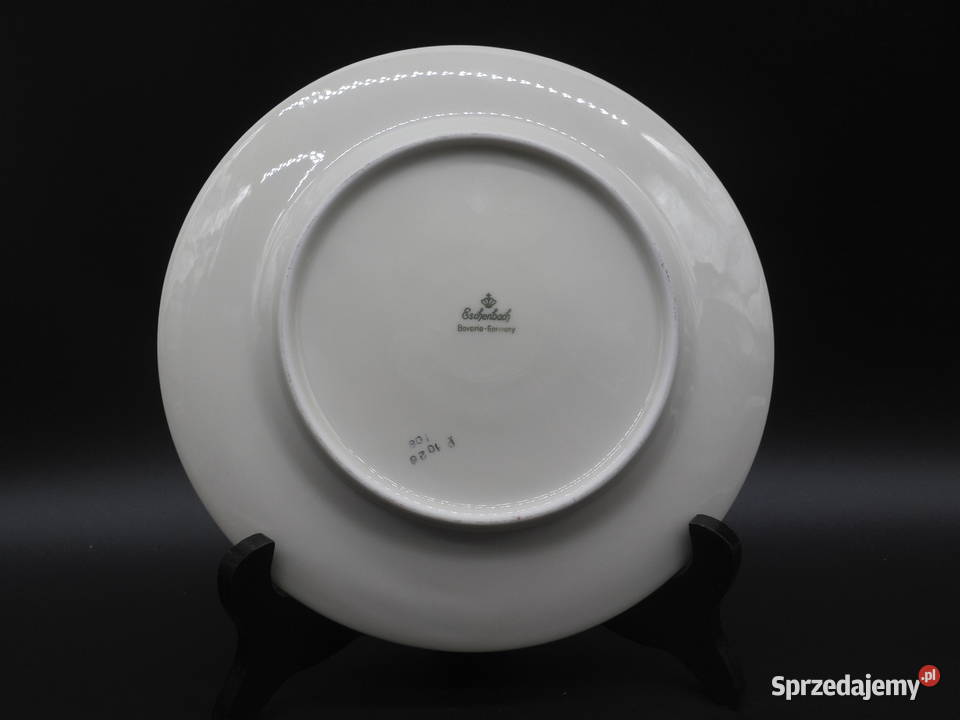 Talerz deserowy Eschenbach kremowy w kwiaty Raszków