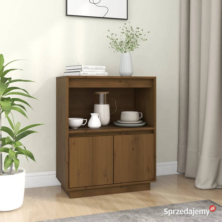 Szafka miodowy brąz 60 x 34 x 75 lite drewno