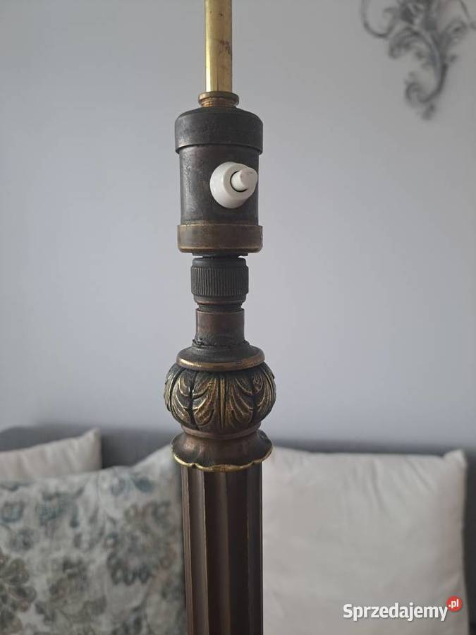 Antyczna mosiężne lampa podłogowa Olszany