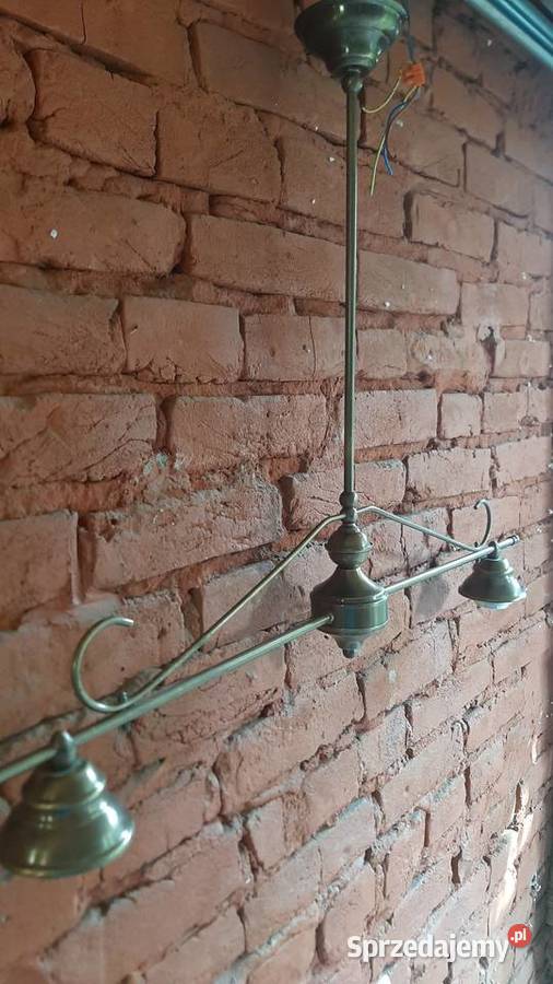 Lampa mosiężna podwójna podkarpackie Jarosław