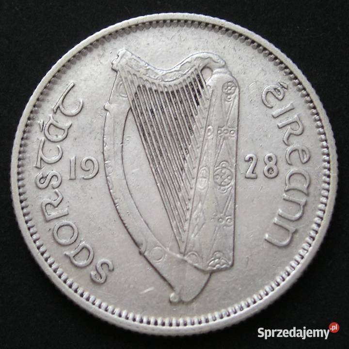 IRLANDIA 1 SHILLING 1928 BYK SREBRO Łódź