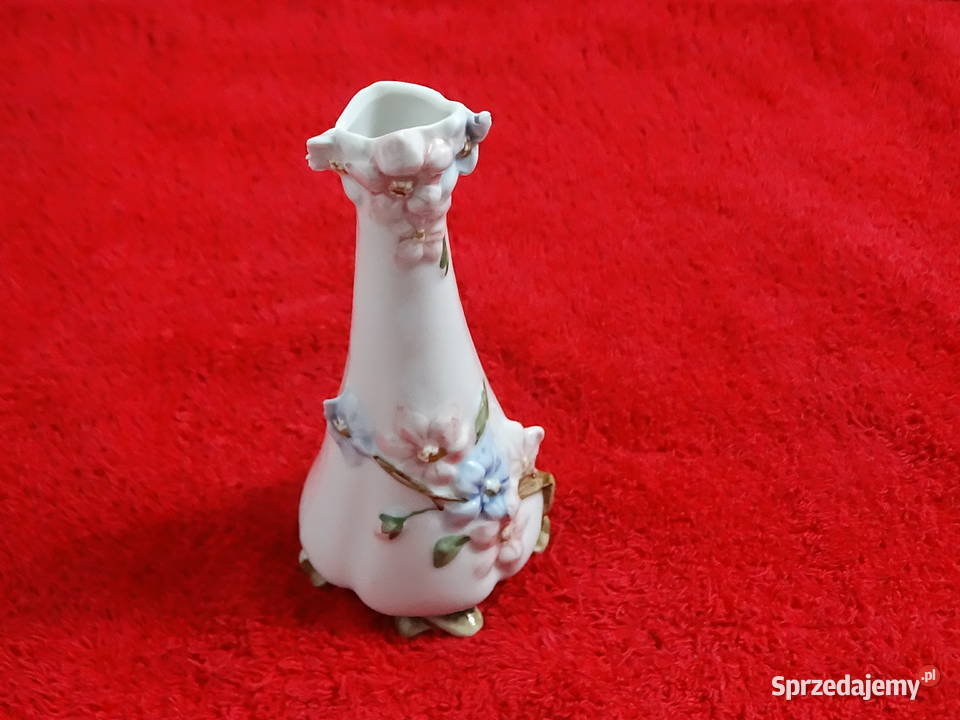 Elegancki Wazonik Vintage Ręcznie Formowane Biłgoraj