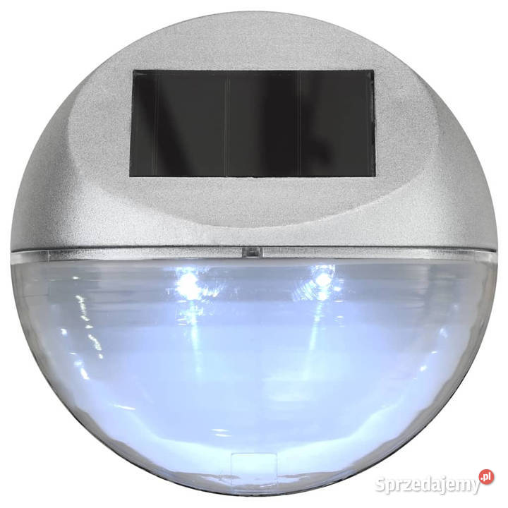 Ścienne lampy solarne LED na zewnątrz 12 okrągłe Warszawa