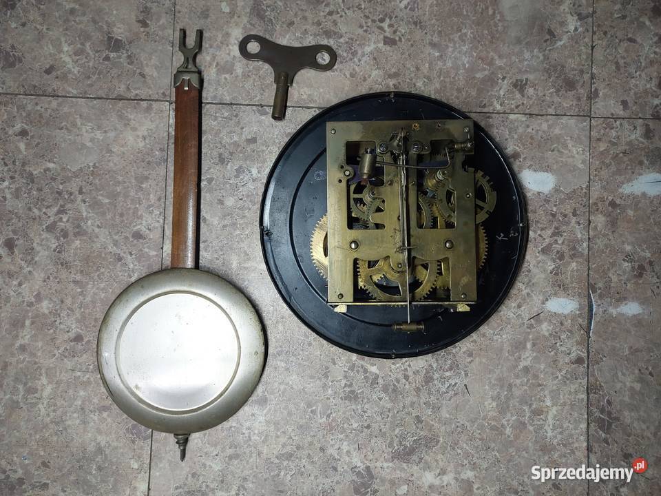 Stary zegar ścienny Junghans 1911r secesja Tczew