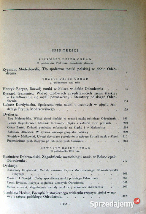 Odrodzenie w Polsce Tom II Historia Nauki Limanowa sprzedam