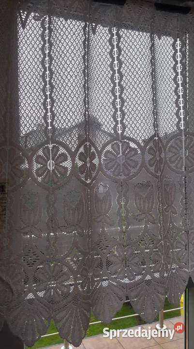 Biała zazdrostka panelowa wys 30 60 firanka sprzedam