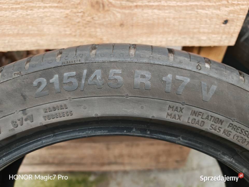 Opony letnie Continental Piła sprzedam