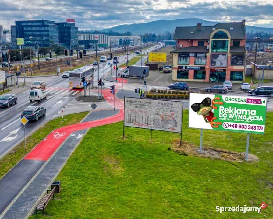 Reklama Billboard Wadowice centrum miasta Wydruk Wynajem powierzchni reklamowej Zator