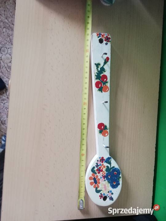 Łyżka ozdobna wieszak do kuchni z lat PRL Warszawa