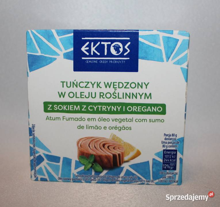 Elios ektos tuńczyk w oleju wędzony cytryna Stare Miasto