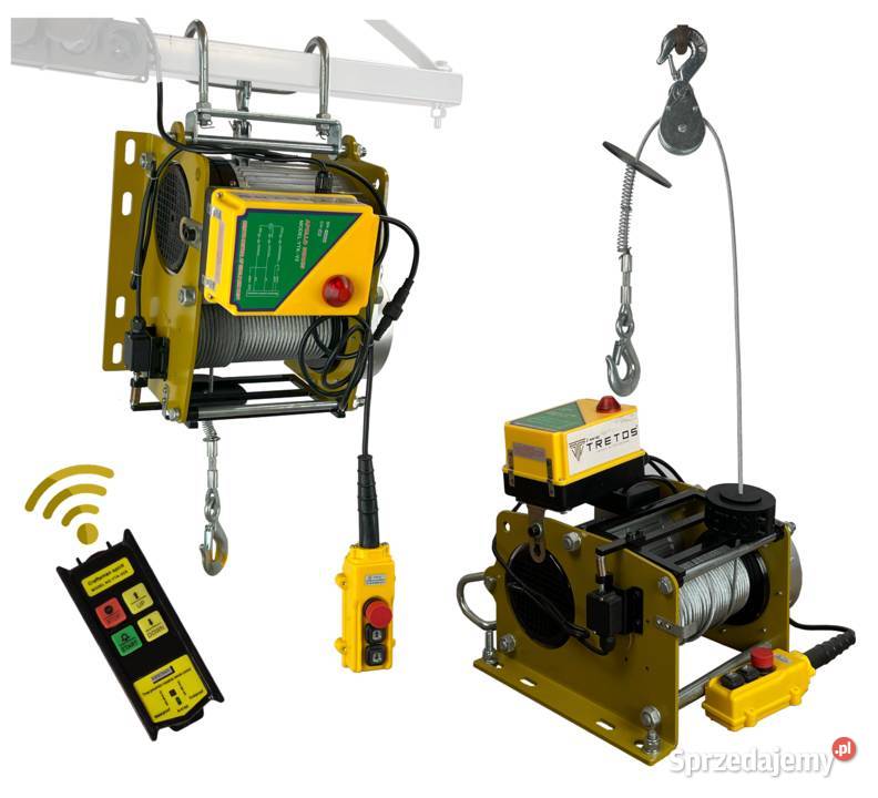 Wciągarka budowlana linowa 230V podnoszenie 500 Brzezie