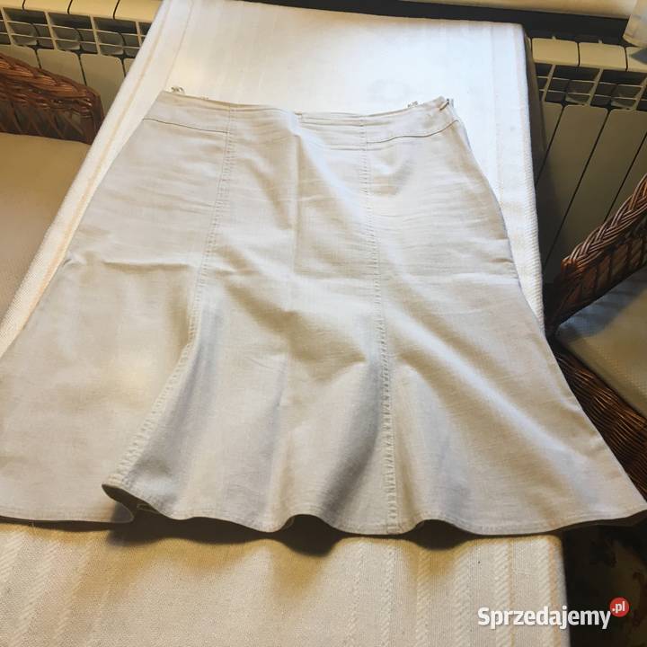 Spódnica rozmiar 44 brązowy/beżowy Frydek