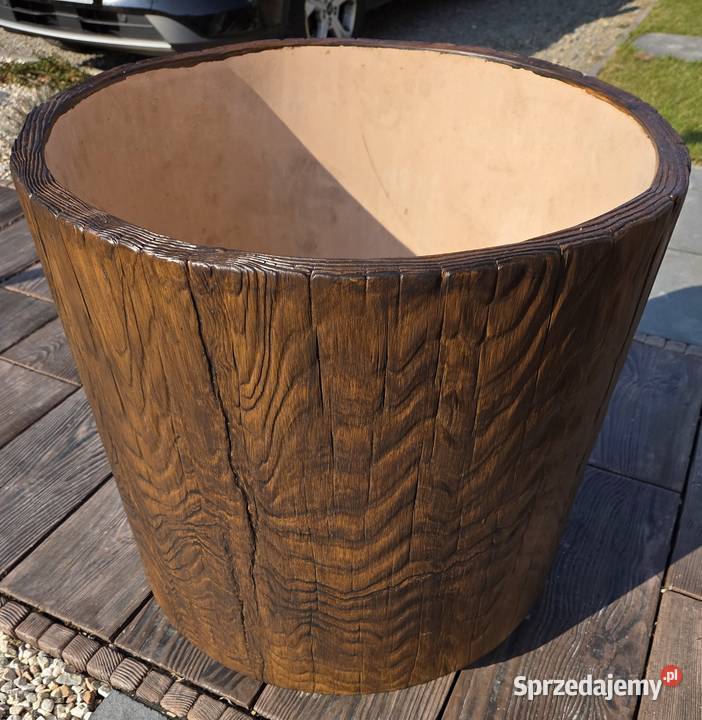 Donica betonowa okrągła duża 65 x 60 na krzew Ulanów