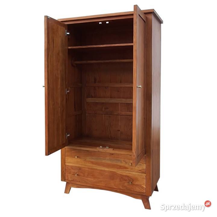 Szafa drewniana BONN 100 z szufladami z akacji 55cm Lublin