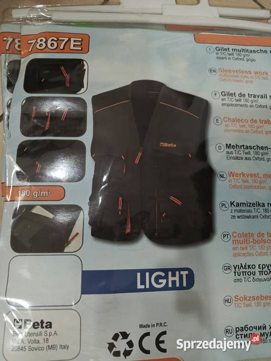 kamizelka robocza easy light beta 7867E lubuskie Kostrzyn nad Odrą
