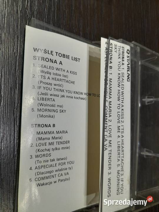 Kaseta magnetofonowa Wyślę tobie list Przeboje Wieliczka
