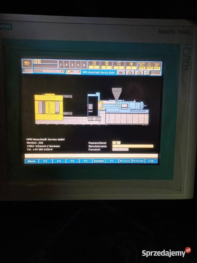 Siemens MP270BkartaCF64MB z wtryskarki Pozostałe