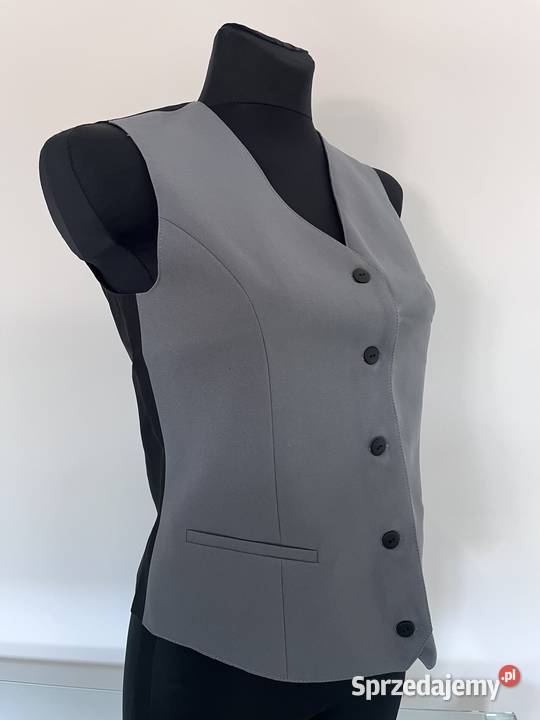 Kamizelki kelnerskie jasny grafit różne rozmiary Wrocław