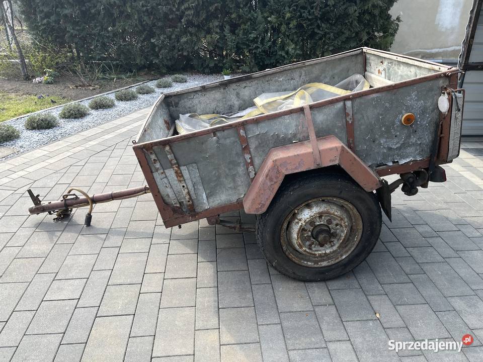 Przyczepka samochodowa zarejestrowana z Rok produkcji 1995 Do samochodów osobowych Zielona Góra sprzedam