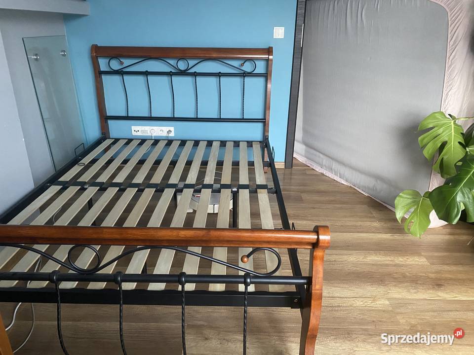 Rama łóżka Signal metalowa czereśnia antyczna małopolskie Skawina sprzedam