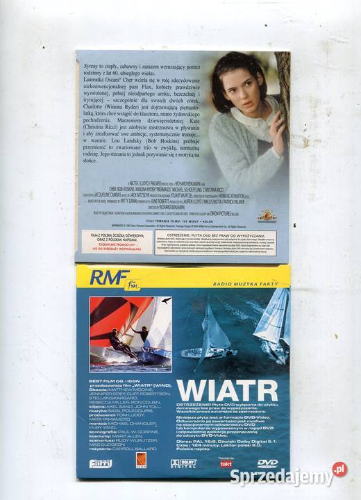 Wiatr Syreny 2 Filmy DVD zachodniopomorskie Szczecin sprzedam