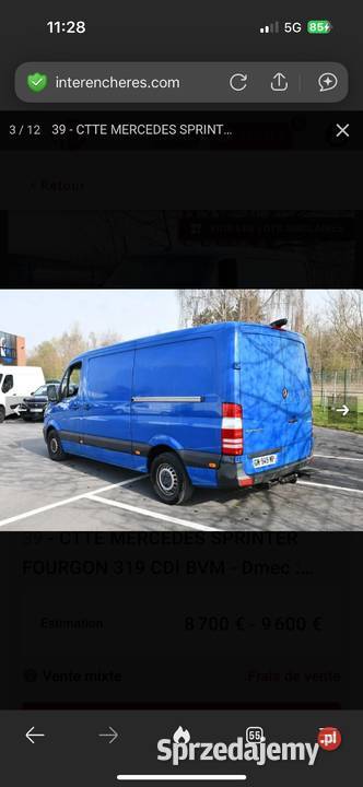 Mercedes Sprinter 319 Mszana Dolna