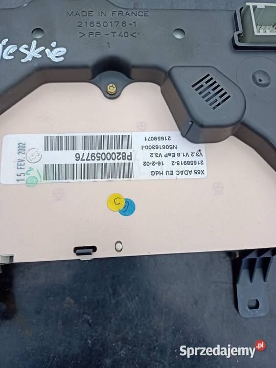 zegary licznik renault Clio II 2 15 dci osobowe