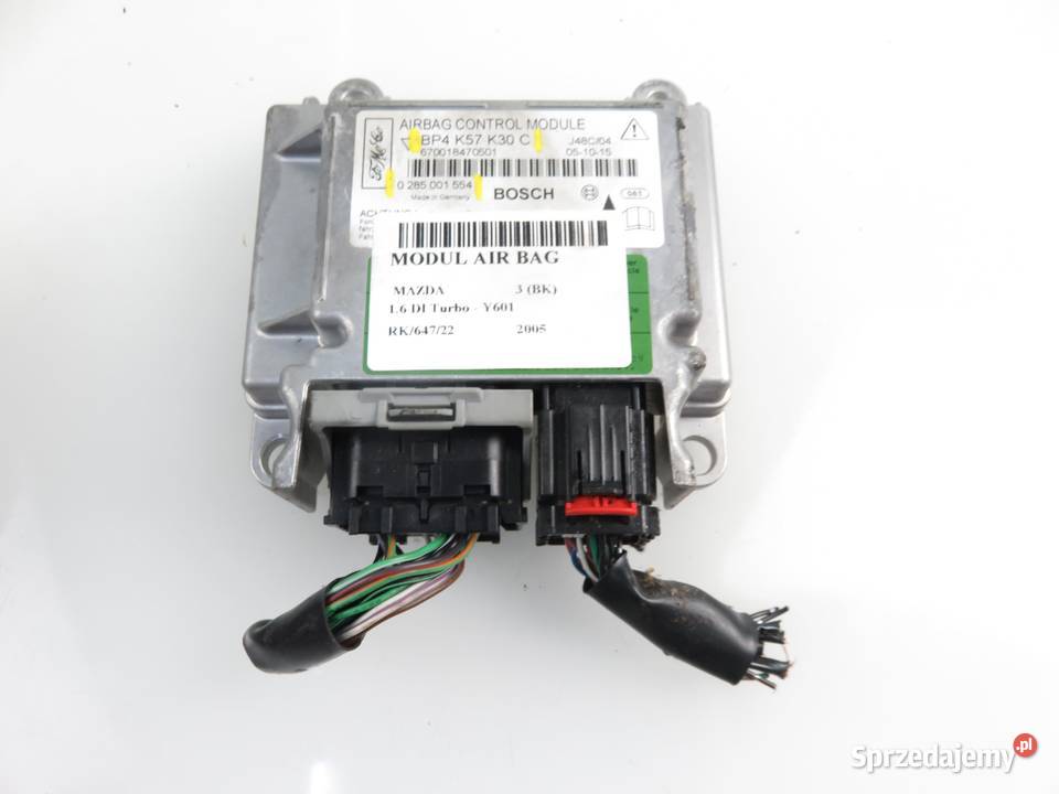 MODUŁ AIRBAG MAZDA 3 BP4K57K30C 0285001554 osobowe