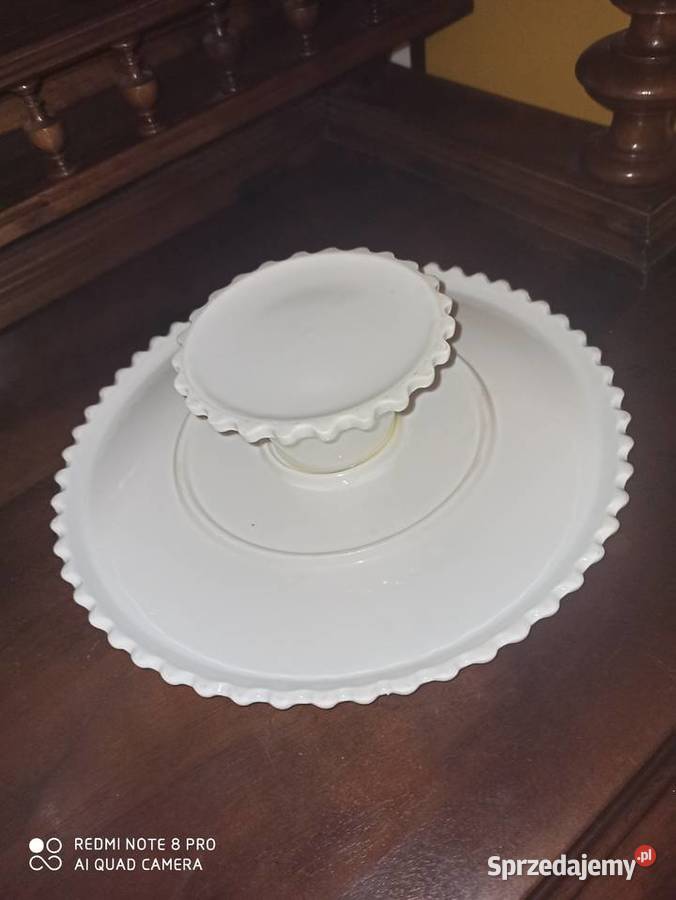 Wazon amfora z gryfami Biała porcelana pomorskie Gdańsk