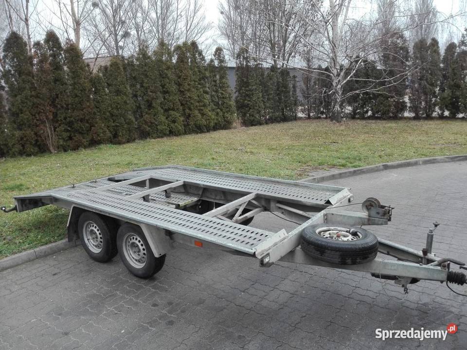 Przyczepa laweta BORO szwajcarka zarejestrowana Rok produkcji 2008 sprzedam