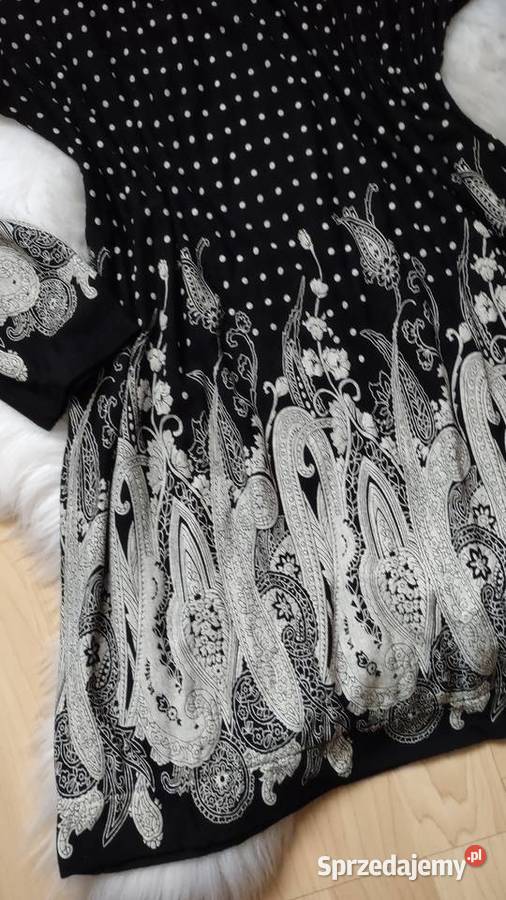 Czarna tunika damska ML Feminine 3/4 Olkusz