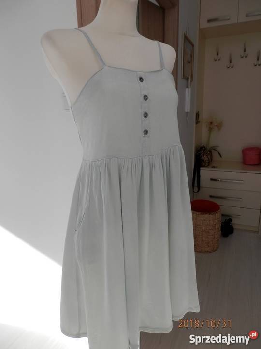 Sukienka Dżinsowa Jeansowa Błękitna Rozmiar 36(S) Łomża